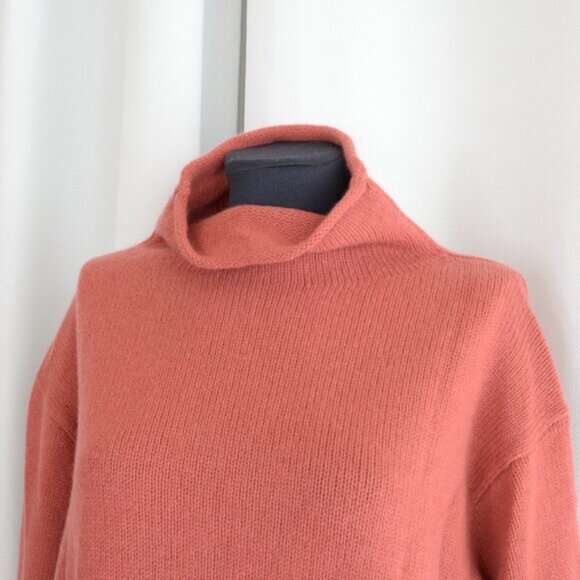NWOT Aritzia Wilfred 100% Cashmere Montpellier Luxe Turtleneck Dusty Rose Sz M - Picture 5 of 7